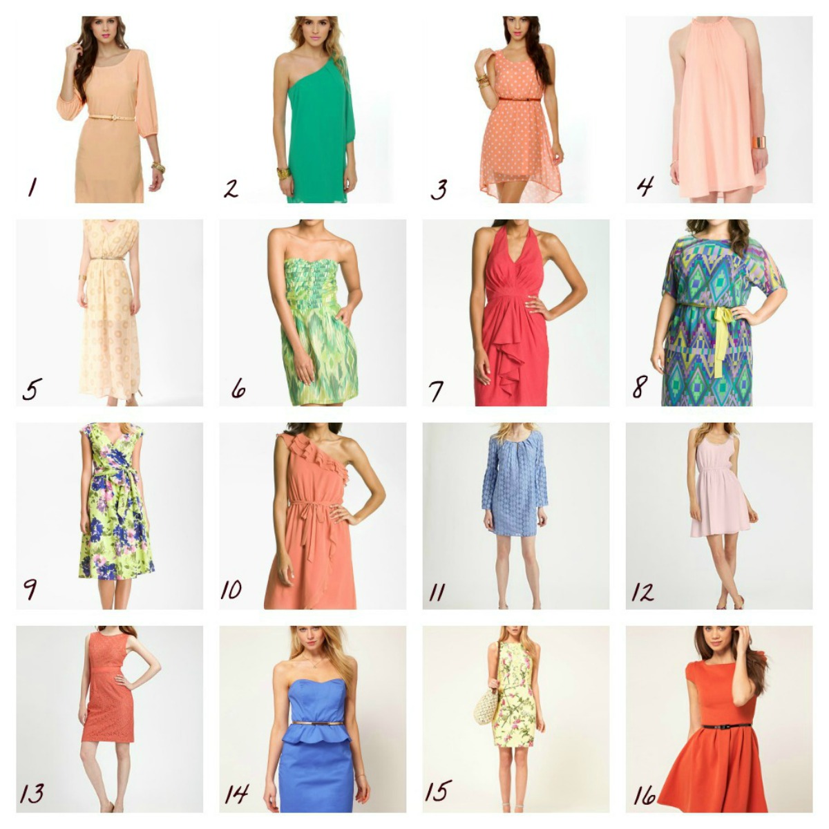 dresses to wear to summer weddings